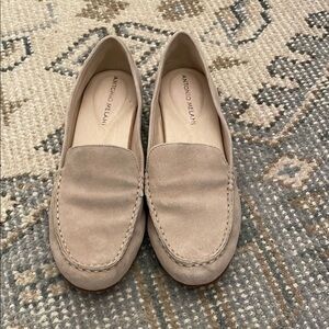 Antonio Melani Tan Suede Flats Moccasin Style